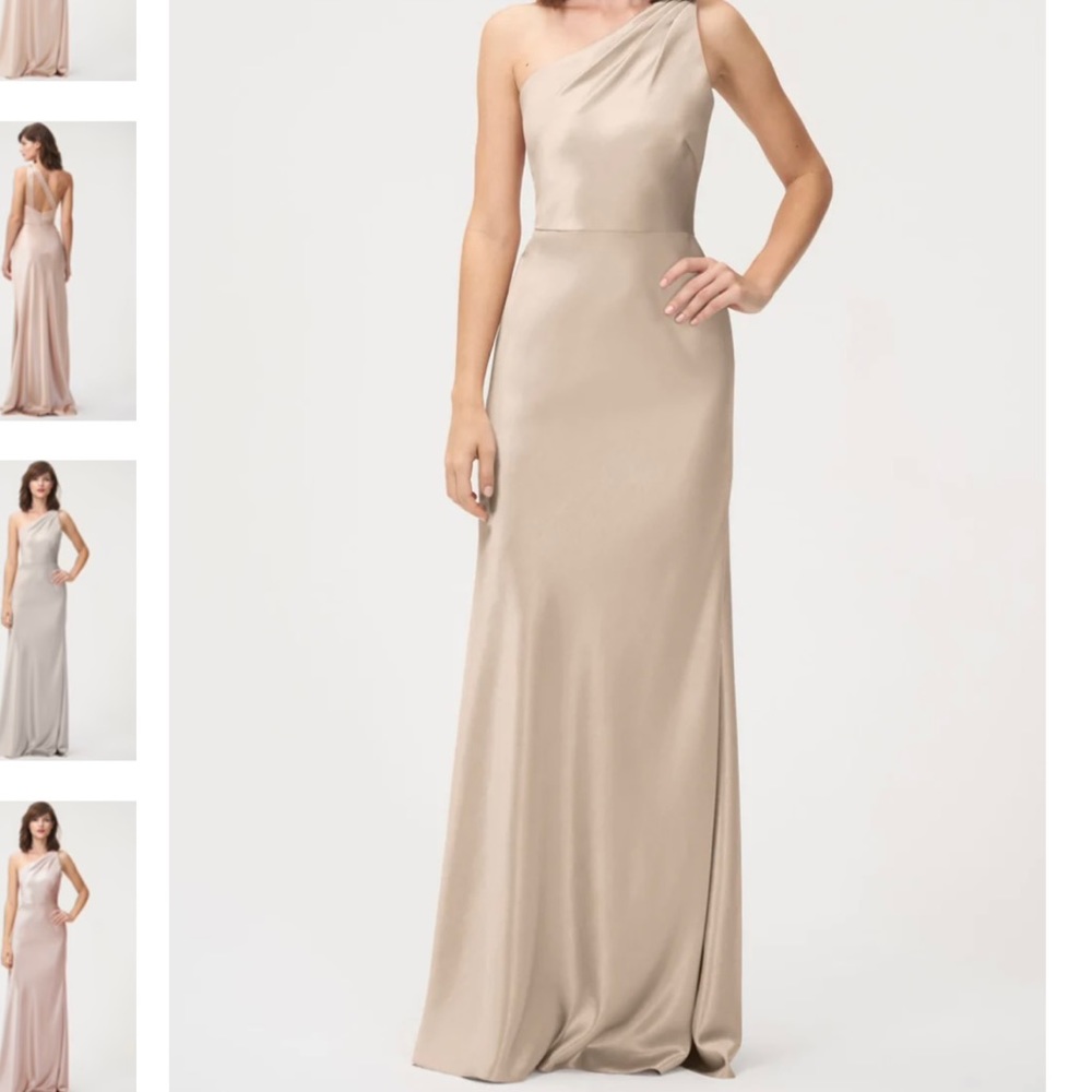 Jenny yoo, pale gold dress worn once for a bridesmaid dress